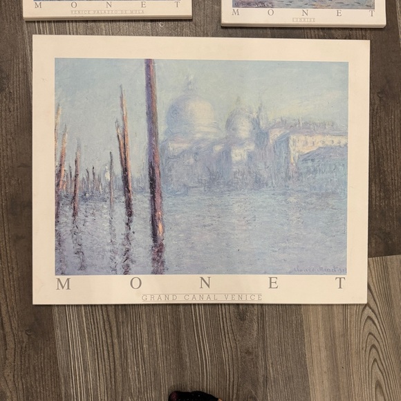 Claude Monet Art Print Set - Blue and Gray - Picture 2 of 8